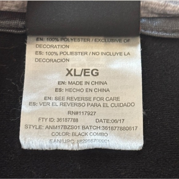 AND1 Black and Gray Full-Zip Jacket Size XL - Picture 4 of 8